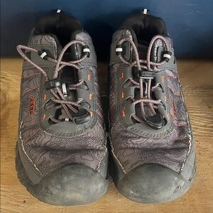 KEEN Charcoal and Tangerine Trail Shoes